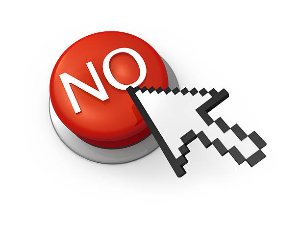 No button stock photo