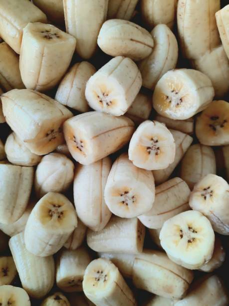 Peeled Banana in small pieces.