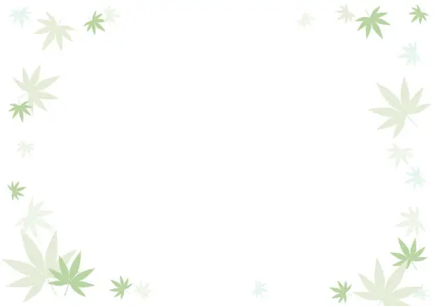 Vector illustration of leaf background