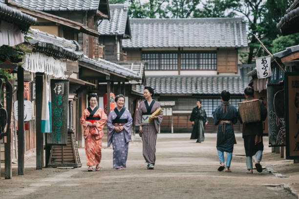 istock Traditional Japanese Edo period town 1342009254