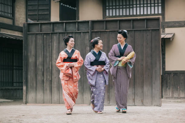 istock Japanese mother with daughters 1342009298