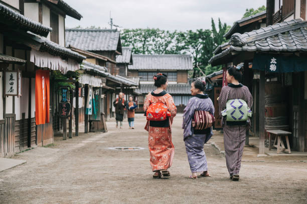 istock Traditional Japanese Edo period town 1342009308