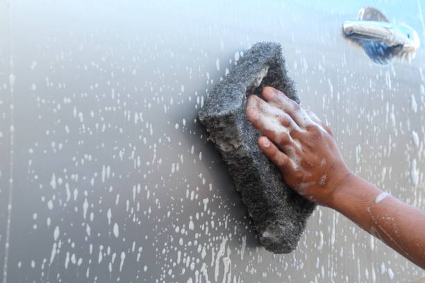 istock Wash the car thoroughly with foam 1342011646