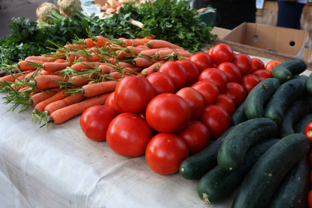 istock Various vegetables are sold at a bazaar in Croatia 1342014611