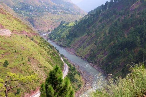 istock two big green mount with Amazing view of river 1342014857