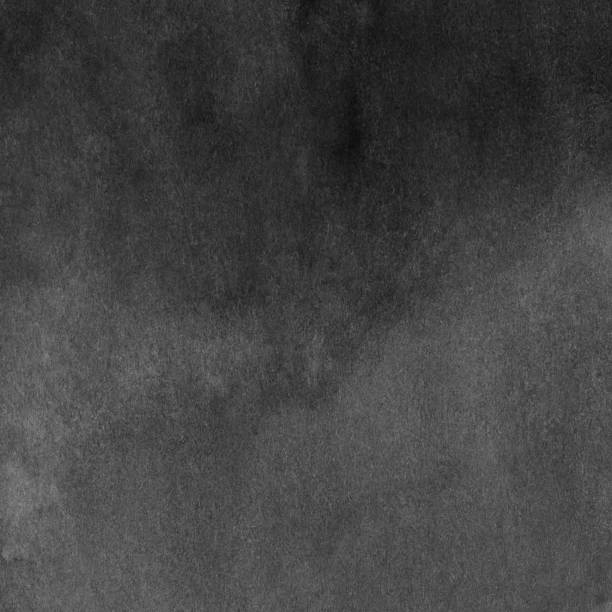 istock Black and White Hand Drawn Watercolor Abstract Background. 1342016495