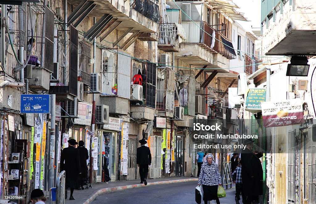 La vie de tous les jours - Photo de Quartier Mea She'arim libre de droits