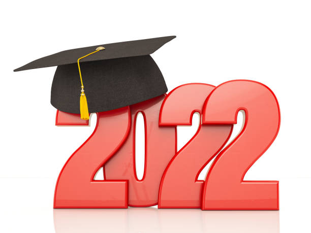istock New Year Concept 2022 with Graduation Hat 1342021081