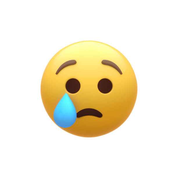 Crying Smiley Face stock photo