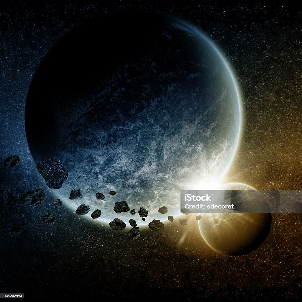 Planeta Terra armageddon - Foto de stock de Acidentes e desastres royalty-free