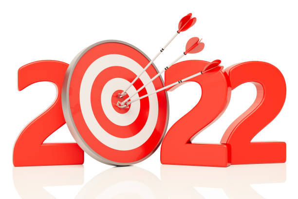 istock New Year 2022 Target Plan. Dart and Arrow 1342027715