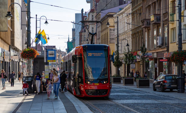 Katowice Tram stock photo