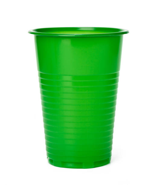 istock close up of plastic cup on white background 1342046259