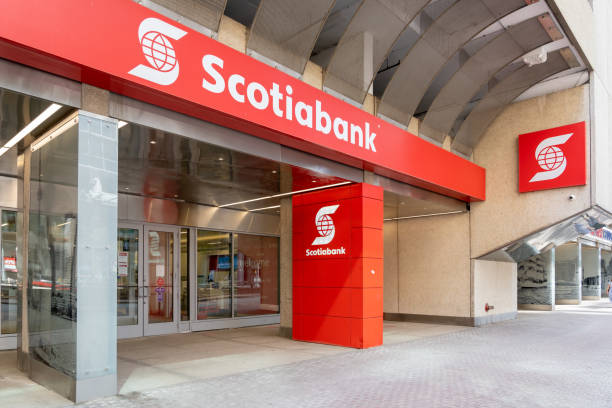 Scotiabank head office in Toronto. stock photo