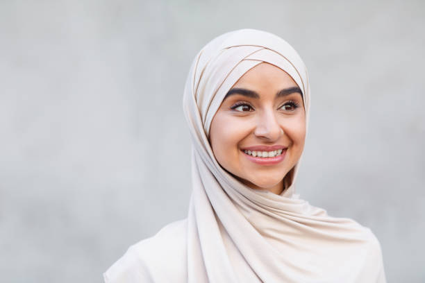 istock Beautiful model, blogger, student with positive facial expression, video call 1342051239