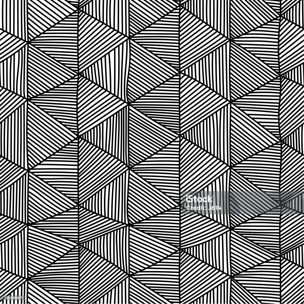 Draw Triangle Patterns Hand Drawn Triangles Seamless Pattern Stock Illustration - Download ...