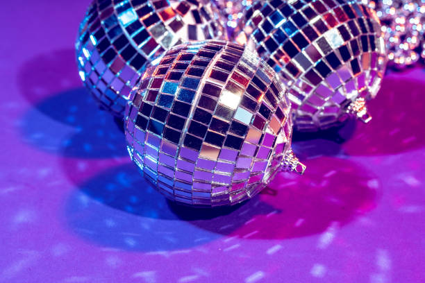 istock Party lights disco ball close up. Disco concept 1342056228