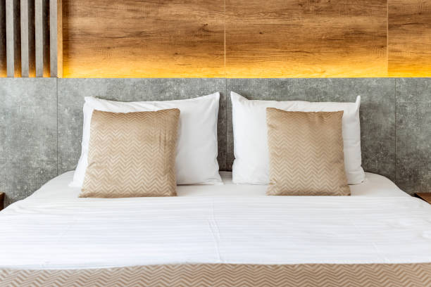 istock Interior of a new hotel bedroom 1342056649