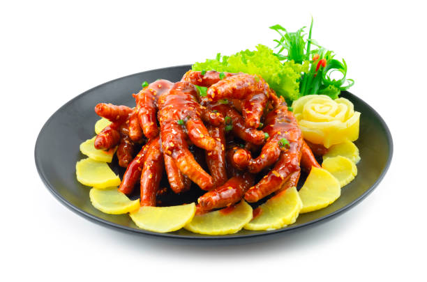 Spicy Chicken Feet Korean Food Style stock photo