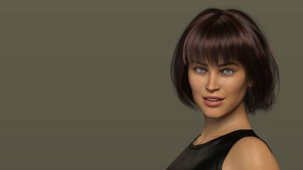 istock Woman posing. Person is not real. She is a 3D render thus no model release is needed. 1342061232