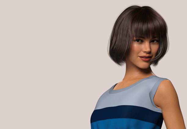 istock Woman posing. Person is not real. She is a 3D render thus no model release is needed. 1342061248