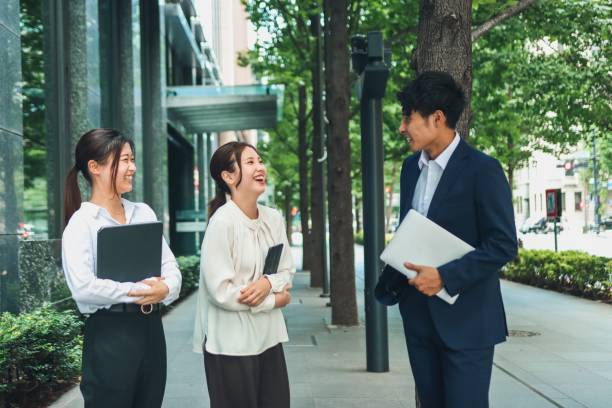 Portrait of Business people in Asia stock photo