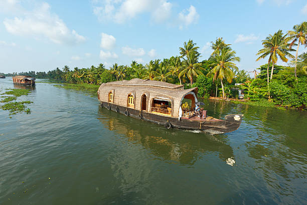 istock Houseboat on Kerala backwaters, India 134206401