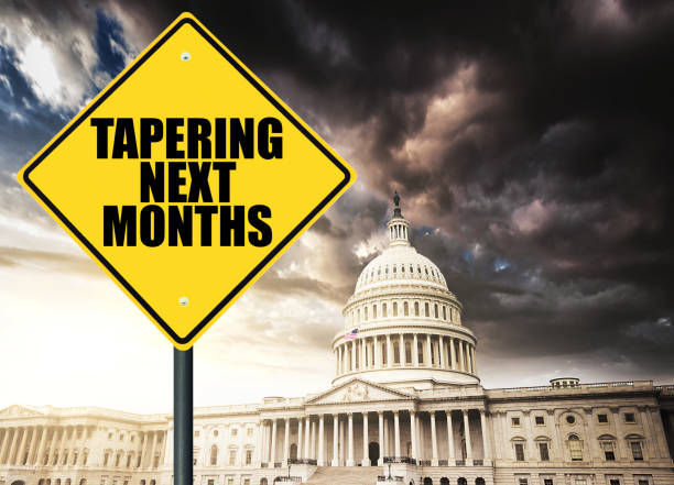 istock taper ahead street sign 1342066209