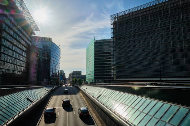 istock Street traffic in Brussels 1342084115