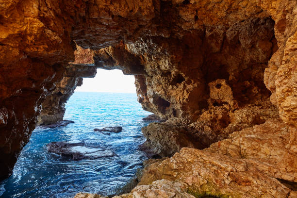 istock Cala del Moraig beach caves in Benitatxell 1342084698