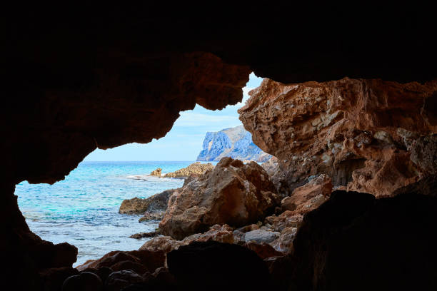 istock Denia Las rotas beach caves of alicante 1342086607