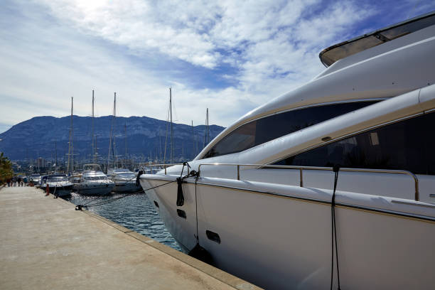 Denia port Marina in Mediterranean sea of Alicante Spain