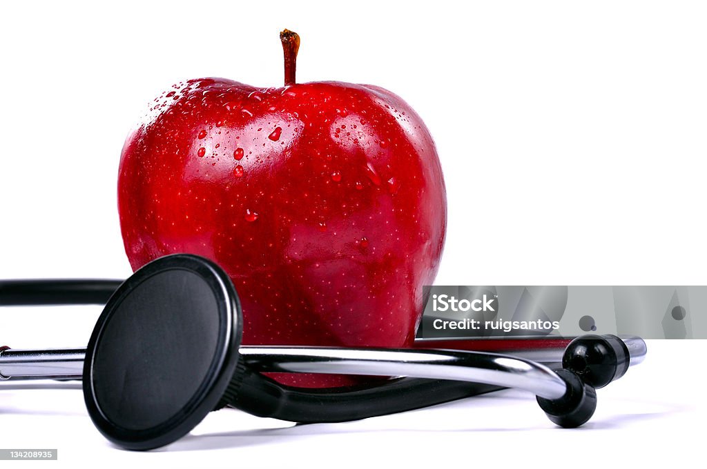 Apple et stéthoscope - Photo de Aliments et boissons libre de droits