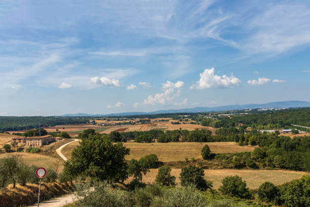 istock High angle view of Tuscan hills (province of Siena). 1342090370
