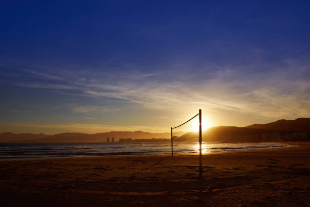 istock Cullera Playa los Olivos beach sunset in Valencia 1342093470