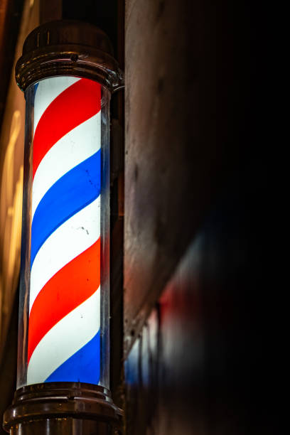 istock barber shop red and blue sign 1342094991