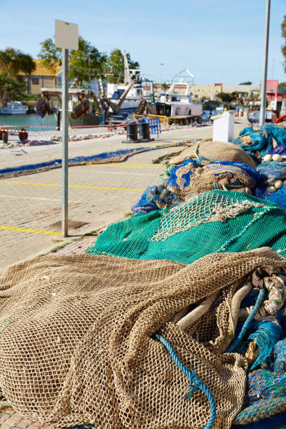 istock Cullera port nets in Xuquer Jucar river of Valencia 1342096341