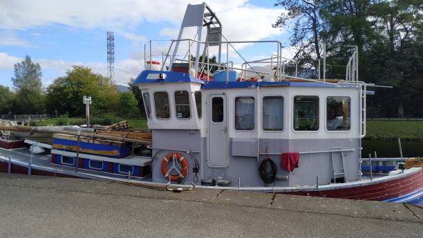 istock Boat on the canal 1342097108