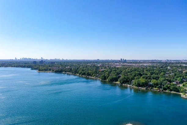 istock Aerial Colonel Samuel Smith Park and Toronto Cityview, Etobicoke, Canada 1342100723