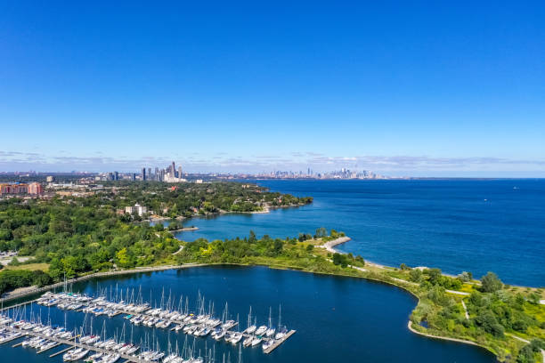 istock Aerial Colonel Samuel Smith Park and Toronto Cityview, Etobicoke, Canada 1342100792