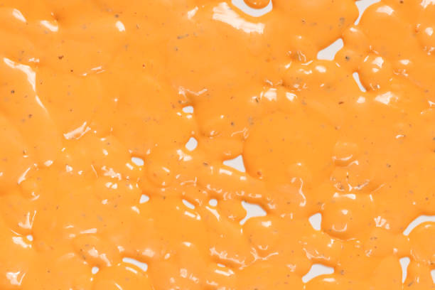 istock Whipped delicious sauce texture. Hamburger sauce background. 1342102316