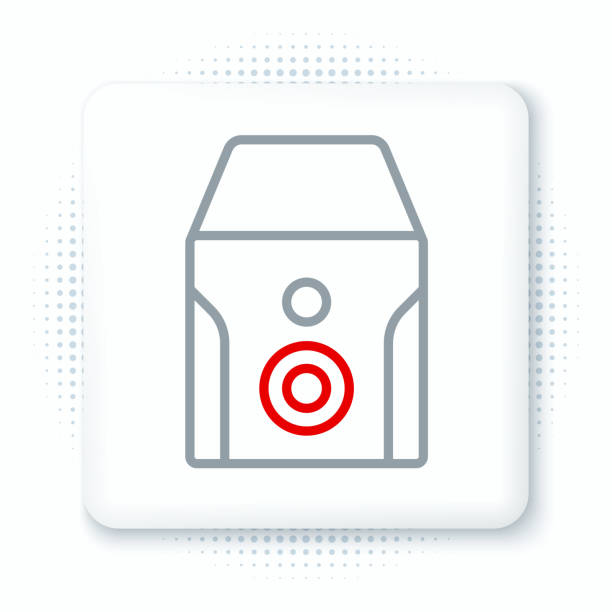 Line Uninterruptible power supply UPS icon isolated on white background. Colorful outline concept. Vector Line Uninterruptible power supply UPS icon isolated on white background. Colorful outline concept. Vector. ups power supply stock illustrations