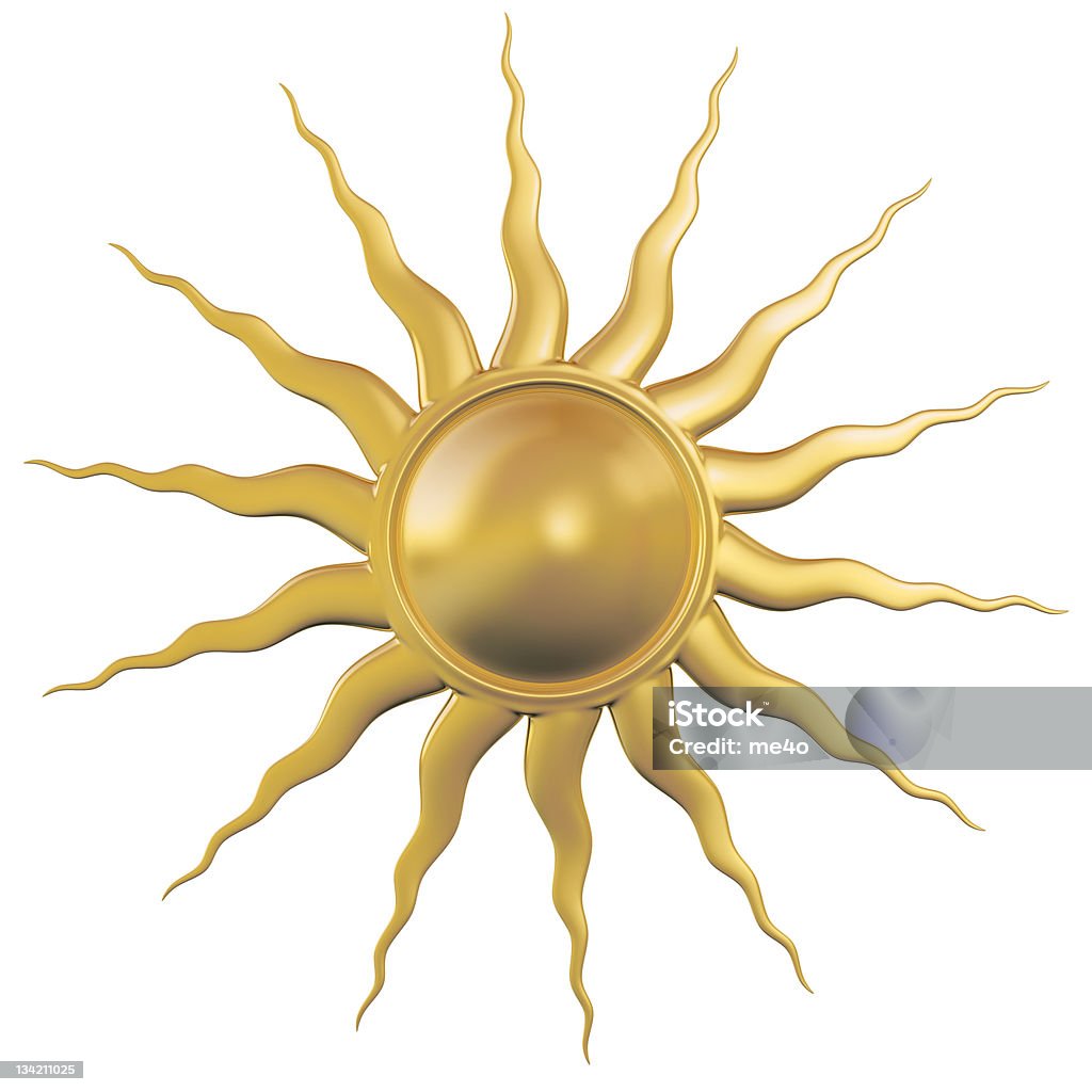 Metall-Sonne-symbol - Lizenzfrei Sonne Stock-Foto