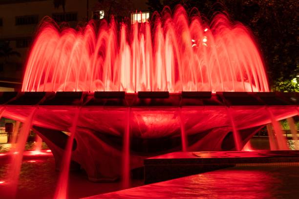 istock Red Water Fountain 1342112424