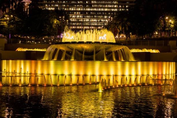 istock Yellow and Orange Water Fountain 1342112430