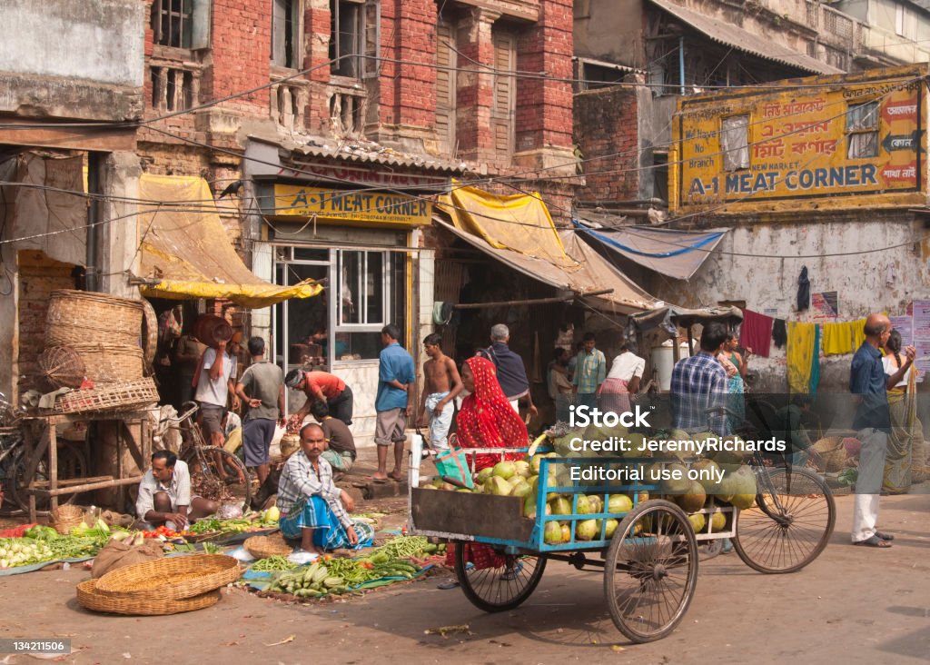 Calcutta marché aux l�égumes - Photo de Adulte libre de droits