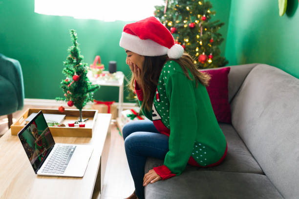 istock Young woman missing her friends on Christmas 1342117387