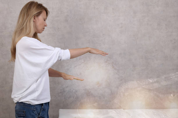 istock Energy Healer doing Distance Spiritual Healing Session 1342117870