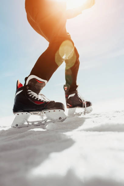 istock Ice skating in winter freedom of glide 1342119231