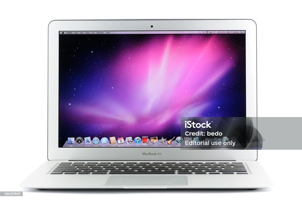 13 pouces MacBook Air - Photo de Fond blanc libre de droits